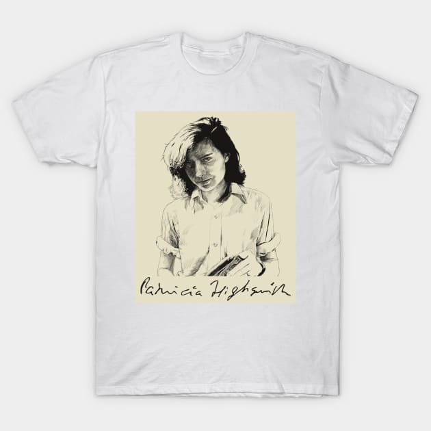 PATRICIA HIGHSMITH T-Shirt by humbleserf